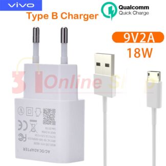 Vivo 18W Flash Charge 3.0 Adapter with Type B Cable Charger