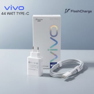 Original VIVO 44W Flash Charger & Type-C Cable - 4.0 44W Fast Charging for V20, V23, V25, V27, V30, Y Series & More