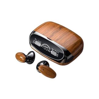M35 Tws Wood Grain Bluetooth Earphone Led Display 9D Stereo Sound Music Headphone Wireless Earbuds Touch Control Sport Earphone With Mic - Bluetooth
