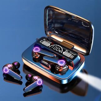 Music world BD M19 Earbuds TWS Earphone Intelligente Touch Control Wireless Bluetooth 5.1 Headphones Waterproof LED Display With Microphone.