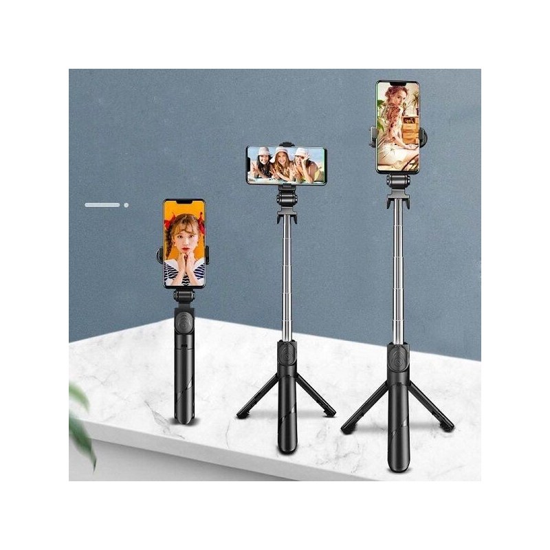 XT-02 S03/R1 Bluetooth Wireless Remote Selfie Stick Holder Extendable Foldable Handheld Monopod Selfie Stick with Tripod Stand By Latfu