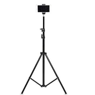 7ft Mobile Tripod Stand - Free Mobile Holder Included - Ideal for Photography and Live Streaming With Holder