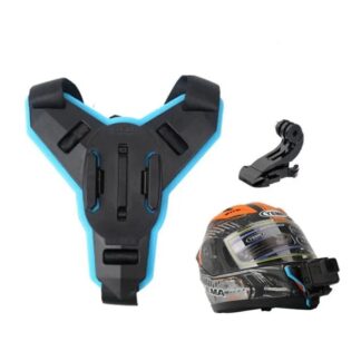 Adjustable Helmet Chin Mobile Mount with Holder: Secure Motorcycle Helmet Stand for Action Camera and Phone Accessories