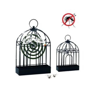 WDeal Mosquito Coil Case Stand/Bird Cage Mosquito Coil Holder, Creative Nordic Retro Iron Insect Mosquito Coil Holder moshar coil stand 1pc
