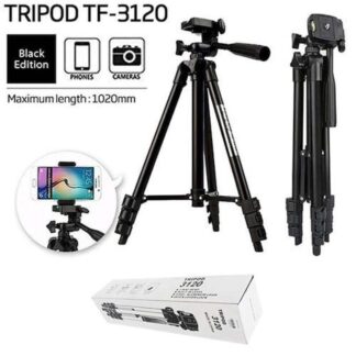 Tripod 3120 Camera Stand with Phone Holder Clip