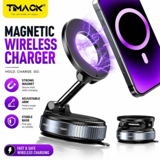 TIMACK® VACUUM SUCTION MAGNETIC BRACKET K007—— Car Phone Magnetic Stand Mechanical Vacuum Suction Cup Rotate 360° Magnetic Adsorption Bracket Navigation Universal Holder