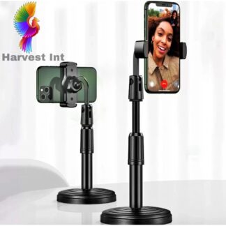 360 Rotate Desktop Mobile Phone Holder Stand for Live Streaming Shoot YouTube TikTok Video