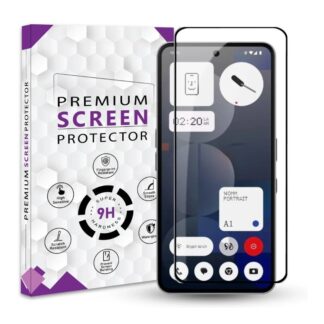 Nothing Phone (3a) Pro/Nothing Phone (3a) Big Curved Anti-Static Anti Dust ESD Edge to Edge Covered Tempered Glass Screen Protector