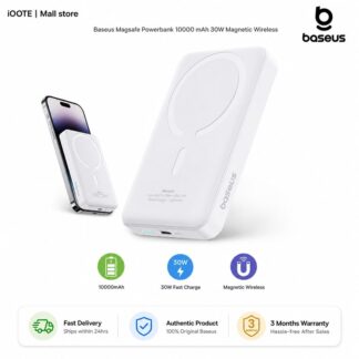 Baseus Magsafe Powerbank 10000mAh 30W Magnetic Wireless Fast Charging Mini Power Bank for iPhone & Samsung | 3 Months Warranty