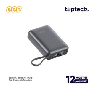 QCY PB20A 20000mAh 45W PD Fast Charging Mini Power bank