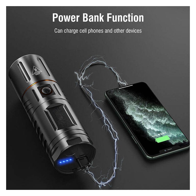 20000 mAh Japani Super Power Rechargeable Torch Light With Power Bank