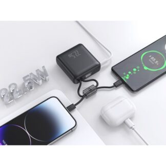 PowerCore 10 Fast Charging PowerBank – 10000mAH 22.5W with Built in Type-C and Lightening Cable for iPhone - 761707
