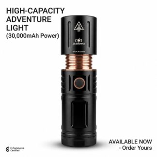 30000mAh Ultra-Bright LED Jumbo Torch with Built-in Power Bank - Heavy Duty Waterproof Emergency Flashlight for Camping & Outdoors