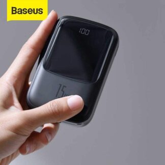 Baseus Qpow 15w Digital Display 3A Power Bank 10000mAh for iPhone Cable