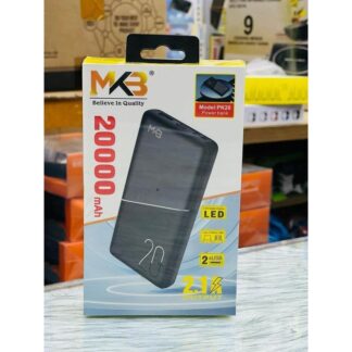 MKB PK20 Power Bank 20000mAh (LED Display, Dual USB Output) by AST