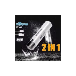 đĻ USB Rechargeable Flashlight with Built-in Power Bank â Portable, Powerful & Multi-Functional Mini Brightest Led Flashlight Emergency Power Bank Lighting Torch Rechargeable Usb Ch