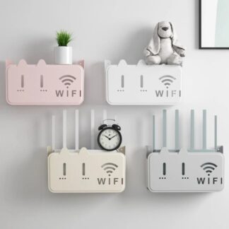 Wall Mounted Storage Box, Wireless WiFi TV Set-top Box, Router Shelf, No Drilling Design, Can Hold Various Small Items At Home