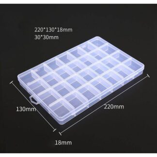 Components Storage Parts Box 16 Slots Multi Functional Transparent Plastic Storage Box Case Grid Slots Compartments For Jewelry Parts & Electronic Parts Storage
