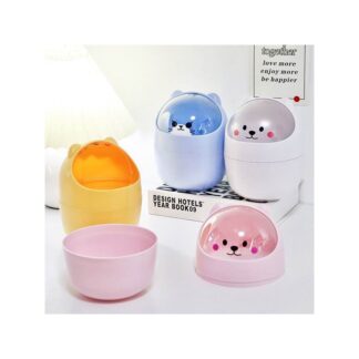 Desktop Trash Can Mini Flip Household Bedroom Girl Heart DIY Cute Lid Office Storage Box Pen Conner