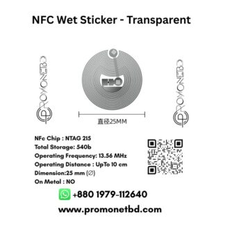 10 Pcs NFc Sticker , NTAG 215 Transparent NFc Sticker Tag